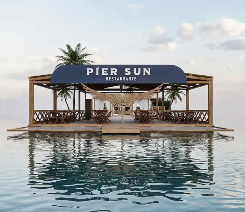 Vista do Pier Sun Restaurante
